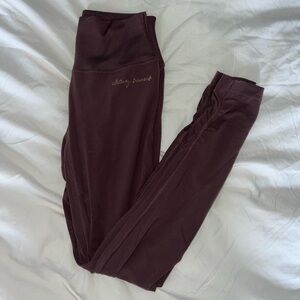 Whitney Simmons x gymshark V2 maroon leggings